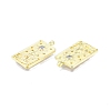 Brass Micro Pave Clear Cubic Zirconia Pendants KK-G432-14G-3