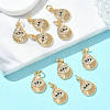 SHEGRACE Brass Cubic Zirconia Pendants XGRQ3K169-533G-4