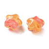 Gradient Color Transparent Hand-drawed Acrylic Beads TACR-P012-01B-02-2