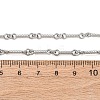 3.5MM 304 Stainless Steel Twisted Bar Link Chain Necklaces for Women Men LS-NJEW-F365-01P-5
