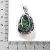 Natural Ruby in Zoisite Teardrop Pendants G-G112-03P-10-3