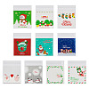 200Pcs 10 Style Christmas Theme Plastic Bakeware Bag OPP-TA0001-05-10
