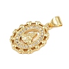 Brass Micro Pave Cubic Zirconia Pendants KK-P323-11C-G02-2