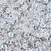 6/0 Half Plated Glass Beads SEED-N008-04G-3