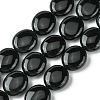 Natural Black Onyx(Dyed & Heated) Beads Strands G-K365-B12-03-1