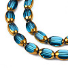 Electroplate Glass Beads Strands EGLA-N008-015F-3