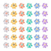 120Pcs 6 Colors Opaque Resin Cabochons CRES-TA0001-28-2