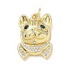 Brass with Rhinestone Pendants RB-CBA6830-18G-01-1