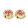 Brass Micro Pave Cubic Zirconia Beads KK-K385-002G-3