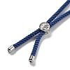 Twisted Nylon Cord Silder Bracelets DIY-B066-03P-10-3
