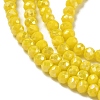 Electroplate Glass Beads Strands EGLA-A034-P3mm-B03-3