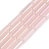 Electroplate Imitation Jade Glass Beads Strands EGLA-Q132-02A-A04-1