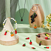 70Pcs 10 Styles Fruit & Vegetable Theme Glass Pendants GGLA-PH0001-69-4