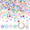 250Pcs 4Styles Acrylic Bead Caps OACR-GA0001-33-1