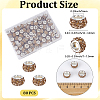 Handmade Polymer Clay Rhinestone European Large Hole Beads with Silver Color Plated Brass Cores FPDL-PA0001-02E-2