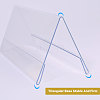 Name Plastic Table Top Display Stand ODIS-WH0070-86A-4