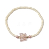 Glass Seed Beads Stretch Bracelets for Women BJEW-JB11266-3