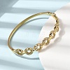 304 Stainless Steel Rhinestone Hinged Bangles for Women BJEW-B168-02C-G-3