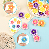 50Pcs 5 Colors Opaque Resin Cabochons FIND-SC0020-81-3
