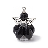Faceted Glass Pendants PALLOY-MZ00583-04-1