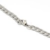 304 Stainless Steel Curb Chain/Twisted Chain Necklaces STAS-A028-N123P-3