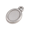 304 Stainless Steel Pendant Cabochon Settings STAS-D264-08D-P-2