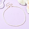 Adjustable Natural Cultured Freshwater Pearl Rice Beaded Necklaces for Women NJEW-JN06341-1