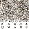 400Pcs 10 Styles Tibetan Style Alloy Beads FIND-PA0001-37-1