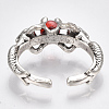 Alloy Cuff Finger Rings RJEW-T006-67-4