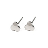 Brass Clover Stud Earrings for Women EJEW-G441-06D-P-4