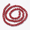 Opaque Solid Color Glass Beads Strands X-EGLA-A034-P8mm-D02-2