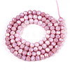 Anti-Tarnish Electroplate Glass Beads Strands X-EGLA-T021-4mm-15-02-2