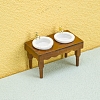 Dollhouse Miniature Furniture Bathroom Scene Double Basin Sink PW-WG11BBF-01-4