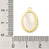 Brass Pave Shell Pendants KK-Z073-28G-3