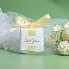 Wedding Paper Candy Gift Packaging Boxes with Polyester Ribbon CON-WH0105-08-7