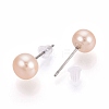 Natural Pearl Stud Earrings PEAR-N020-11A-01-2