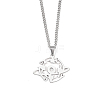 Non-Tarnish 201 Stainless Steel Pendant Necklaces for Man NJEW-Q336-02J-P-2