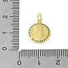 Brass Micro Pave Clear Cubic Zirconia Pendants KK-E111-46G-02-3