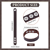 15Pcs Imitation Leather Simple Plain Cord Bracelet with Alloy Buckles BJEW-ME0001-06A-2