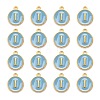 Golden Plated Alloy Enamel Charms ENAM-S118-04I-2