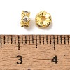 Brass Micro Pave Cubic Zirconia Beads KK-C072-22G-3