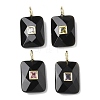 Natural Obsidian Pendants G-I391-03G-05-1