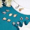 20Pcs 2 Colors 304 Stainless Steel Clip on Earring Pads STAS-SC0004-25-4