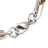 304 Stainless Steel Link Chain Bracelets BJEW-B078-112GP-3