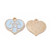 Alloy Enamel Pendants ENAM-H039-03G-B-1