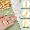 150Pcs 5 Styles Alloy Glue-on Flat Pad Bails FIND-GA0005-27-3