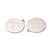 Non-Tarnish 304 Stainless Steel Pendants STAS-A074-03B-P-3
