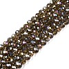 Electroplate Glass Beads Strands EGLA-A034-T6mm-B19-1