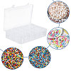 Rectangle Plastic Organizer Storage Grid Bead Containers CON-WH0100-80-7