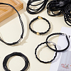 4 Styles Braided Cowhide Leather Cord WL-PH0024-26B-4